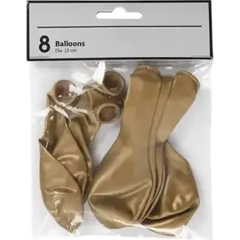 Ballonnen 23 cm Goud 10 stuks
