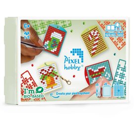 Pixel sleutelhanger set Thema Box - Kerst