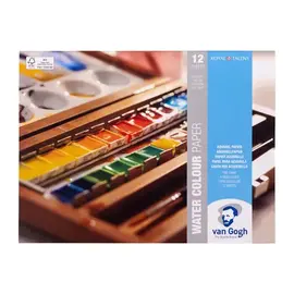 Van Gogh Blok met aquarelverfpapier 12 vellen 300 g formaat 18 x 24 cm