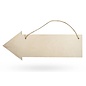 Houten schild pijl 40x15x0.6cm