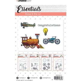 Essentials stamp & die cut Congratulations