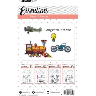 Essentials stamp & die cut Congratulations