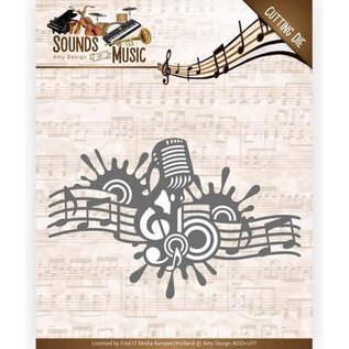 Cutting Die Amy design Sounds of Music Music Border