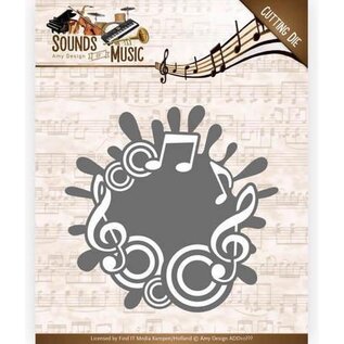 Cutting Die Amy design Sounds of Music Music Label