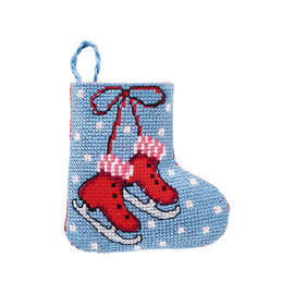 Permin Ice Skates Stocking 7x8cm