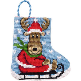 Permin Moose Stocking 7x8cm
