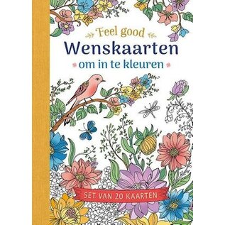 Wenskaarten om in te kleuren - Feel good
