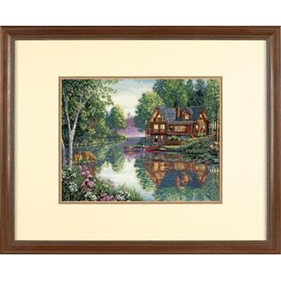 PROMO - Telpakket kruissteek, aida ivoor 18ct, 41x30 cm
