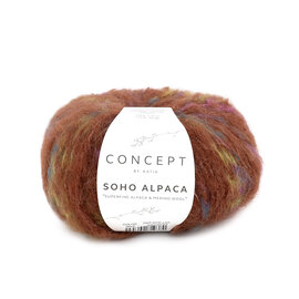 SOHO ALPACA 304 - Roest bruin-Meerkleurig bad 76711A