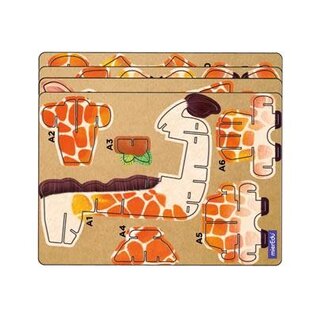 Mieredu - 3D Puzzel Build And Sound - Giraf