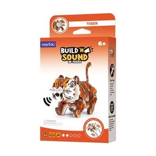 Mieredu - 3D Puzzel Build And Sound - Tijger