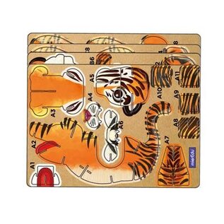 Mieredu - 3D Puzzel Build And Sound - Tijger