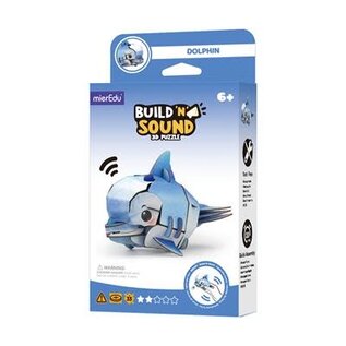 Mieredu - 3D Puzzel Build And Sound - Dolfijn