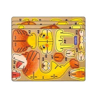 Mieredu - 3D Puzzel Build And Sound - Leeuw