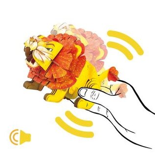 Mieredu - 3D Puzzel Build And Sound - Leeuw