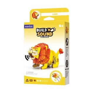 Mieredu - 3D Puzzel Build And Sound - Leeuw