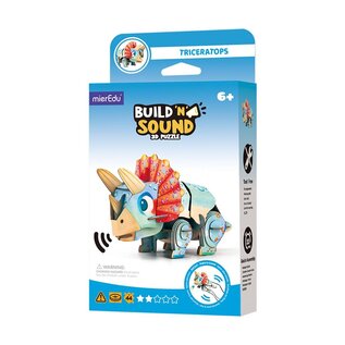 Mieredu - 3D Puzzel Build And Sound - Triceratops