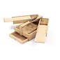Multifunctionele gereedschapskist Kangaro 3 lagen, 4 laden beukenhout met handvat 23.5x13x34cm