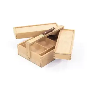 Multifunctionele gereedschapskist Kangaro 3 lagen, 4 laden beukenhout met handvat 23.5x13x34cm