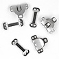 Broek- en rokhaken 9 mm zilver, 3 stuks