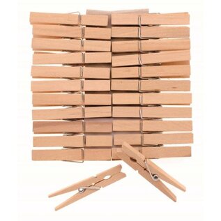 Wasknijpers hout 72mm - 24st.