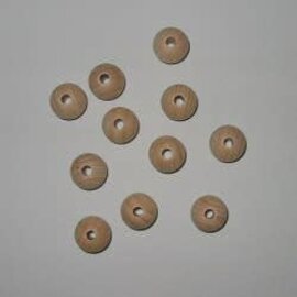 Houten kralen 15mm 50st.