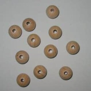 Houten kralen 18mm 50st.