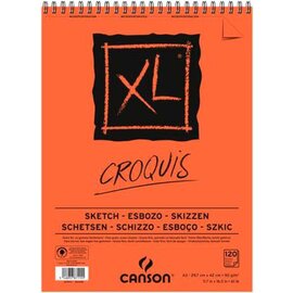 Canson: Schetsblok XL - A3 (297x420mm) 90g, 120 vel - Wit