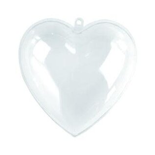 Plastic hart 2-delig 6cm