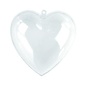 Plastic hart 2-delig 6cm