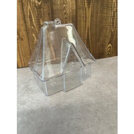 Plastic huis 2-delig ca. 10x9,5cm