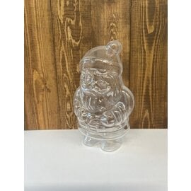 Plastic kerstman 2-delig ca. 13x7,5cm