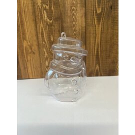Plastic sneeuwman 2-delig 10cm