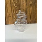 Plastic sneeuwman 2-delig ca. 10x7,5cm