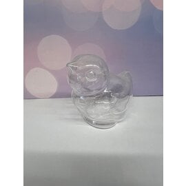 Plastic vogel 2-delig ca. 9,5x9cm