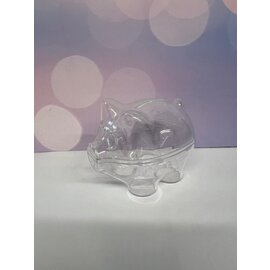Plastic Varken 2-delig 10cm (spaanpot)