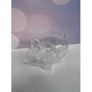Plastic Varken 2-delig ca. 9cm (spaarpot)