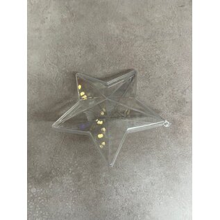 Plastic ster 2-delig 10cm