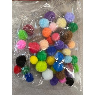 Mix PomPon Set assortiment kleuren 48 ST