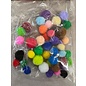 Mix PomPon Set assortiment kleuren 48 ST