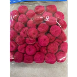 Pompon fuchsia 25mm