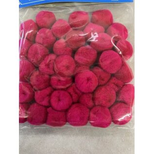 Pompon fuchsia 25mm