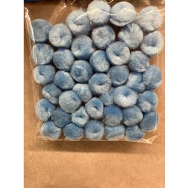 Pompon lichtblauw 25mm