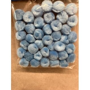 Pompon lichtblauw 25mm