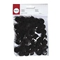 Pompons zwart 20 mm  50 st.