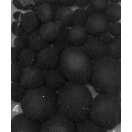 Mix PomPons Set zwart 50st. 1.0 - 1.5 - 2.0 - 2.5 cm
