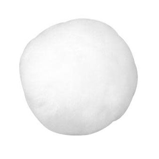 Pompons wit 60 mm 8 st.