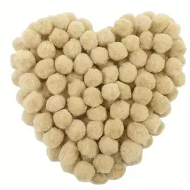 Pompon huidskleur 7mm 100st