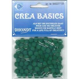 Pompon groen 7mm