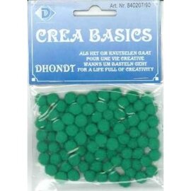 Pompon groen 7mm